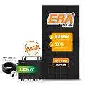 Gerador de Energia Solar Microinversor Growatt Telhado Cerâmico Gancho SGF 2,48KWP ERA BIFACIAL 620W NEO 2.25KW 4MPPT MONO 220V COM CABO