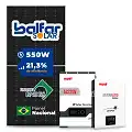 Gerador de Energia Solar Off Grid Interativo Must Sem Estrutura SGF 4,4KWP FINAME 550W PV29 HP 5KW AC220V DC48V BAT. LITIO 5.12KWH 100A