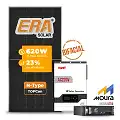 Gerador de Energia Solar Off Grid Interativo Must Telhado Metálico Mini Trilho SGF 4,96KWP ERA BIF 620W PV29 HP 5KW AC220V DC48V BAT. LITIO 4.8KWH 100A