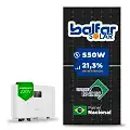 Gerador de Energia Solar On Grid Sungrow Telhado Fibro Parafuso Madeira SGF 3,30KWP BALFAR FINAME 550W SG RS-L 3KW 1MPPT MONO 220V