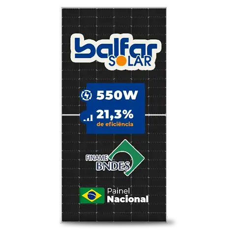 Foto 5 - Gerador de Energia Solar On Grid Sungrow Telhado Fibro Parafuso Madeira SGF 3,30KWP BALFAR FINAME 550W SG RS-L 3KW 1MPPT MONO 220V
