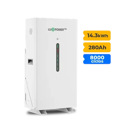 Foto 6 - Gerador de Energia Solar Hibrido Luxpower com Bateria Laje Inclinação SGF 19,84KWP ERA BLACK 620W HIBRIDO 15KW TRIF 380V DC48V BAT. LITIO 14,3kWh