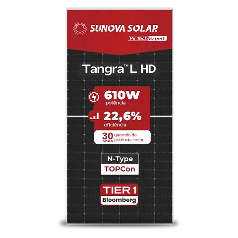 Foto 8 - Gerador de Energia Solar Off Grid Interativo Luxpower Telhado Fibro Parafuso Madeira SGF 9,76KWP SUNOVA 610W SNA-BR 5KW AC 127 BIFASICO DC48V BAT. LITIO 5,12kWh