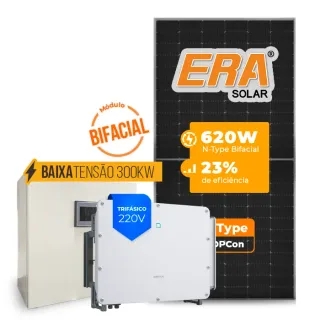 Gerador de Energia Solar Mercado Livre Sungrow Baixa Tensão Sem Estrutura SGF 84,32KWP ERA BIFACIAL 620W SG 75KW 7MPPT TRIF 220V