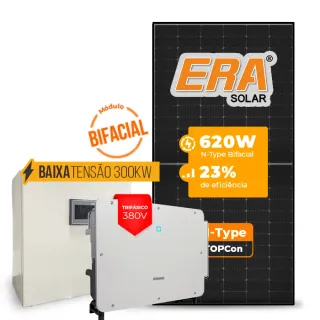 Gerador de Energia Solar Mercado Livre Sungrow Baixa Tensão Sem Estrutura SGF 81,84KWP ERA BLACK FRAME 620W SG P2 75KW 8MPPT TRIF 380V