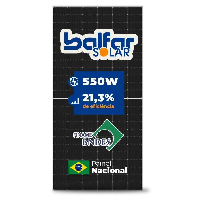 Foto 5 - Gerador de Energia Solar On Grid Sungrow Telhado Fibro Parafuso Madeira SGF 3,30KWP BALFAR FINAME 550W SG RS-L 3KW 1MPPT MONO 220V