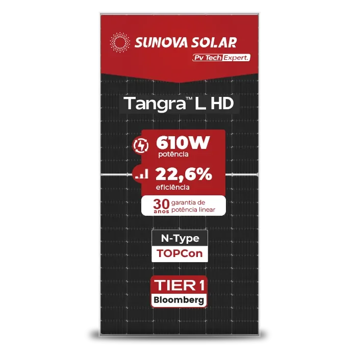 Foto 8 - Gerador de Energia Solar Off Grid Interativo Luxpower Telhado Fibro Parafuso Madeira SGF 9,76KWP SUNOVA 610W SNA-BR 5KW AC 127 BIFASICO DC48V BAT. LITIO 5,12kWh