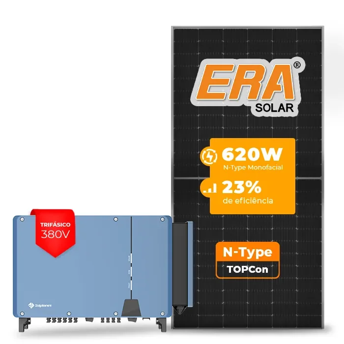 Gerador de Energia Solar On Grid Solplanet Telhado Metálico Mini Trilho SGF 81,84KWP ERA N-TYPE MONO 620W ASW 75KW 8MPPT TRIF 380V